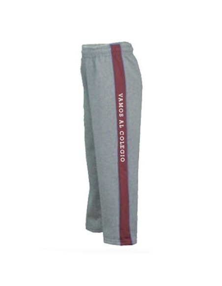 Pantalón con tira lateral a contraste