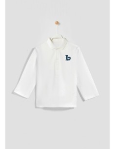 Polo m/larga blanco