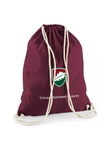 Mochila algodón y cordones