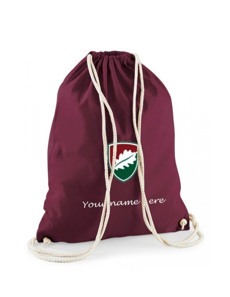 Mochila algodón y cordones