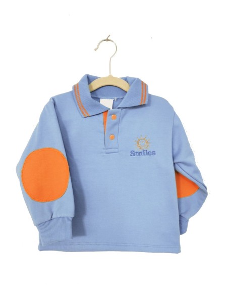 Sudadera básica cuello polo