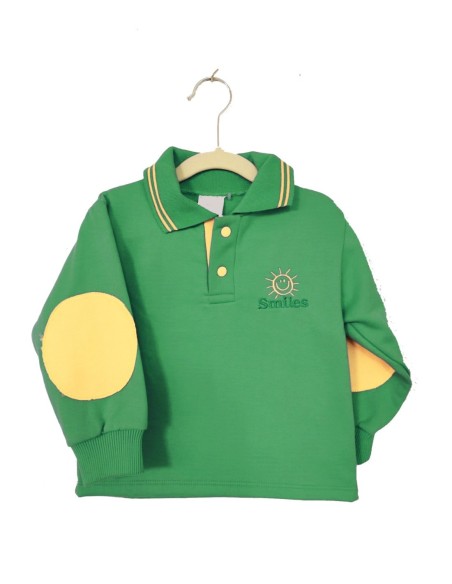 Sudadera básica cuello polo