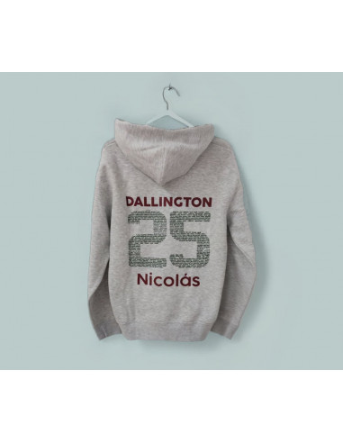 Sudadera o chaqueta personalizada con números y...