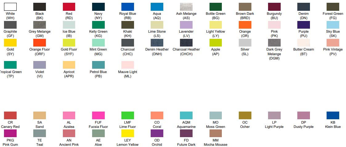 colores sudadera personalizada